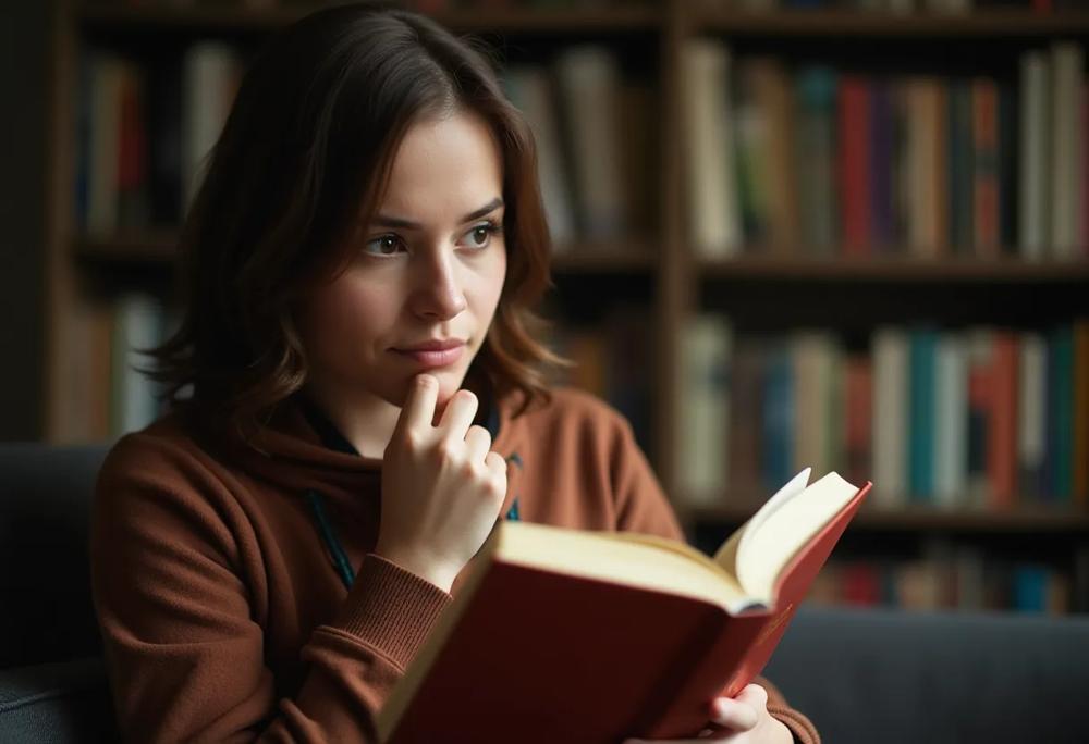 Reading person
